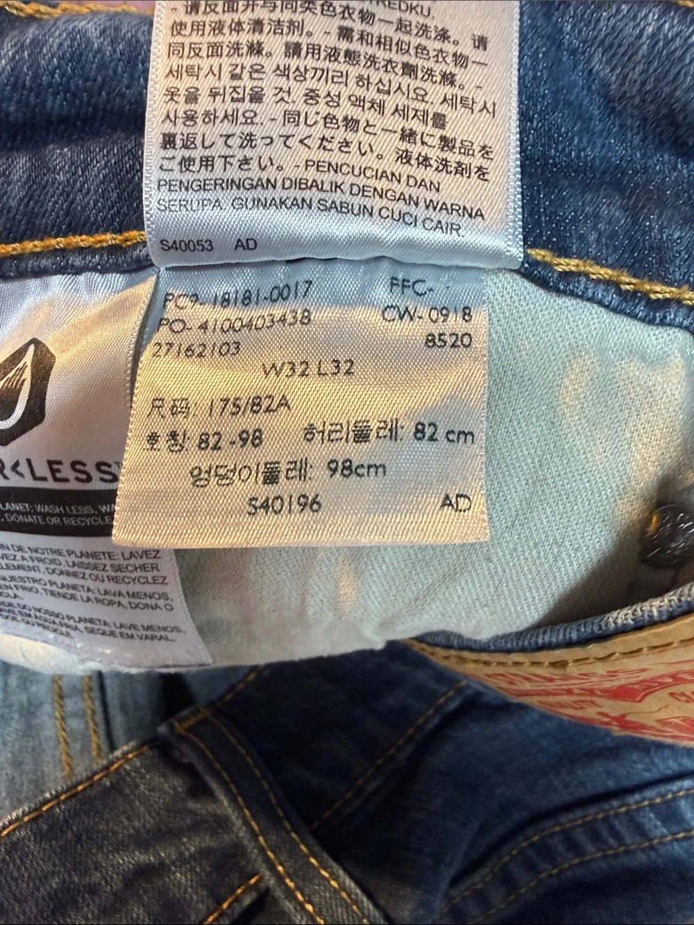 Levi's 541 Men's Classic Blue Straight-Leg Jeans Size 32x32